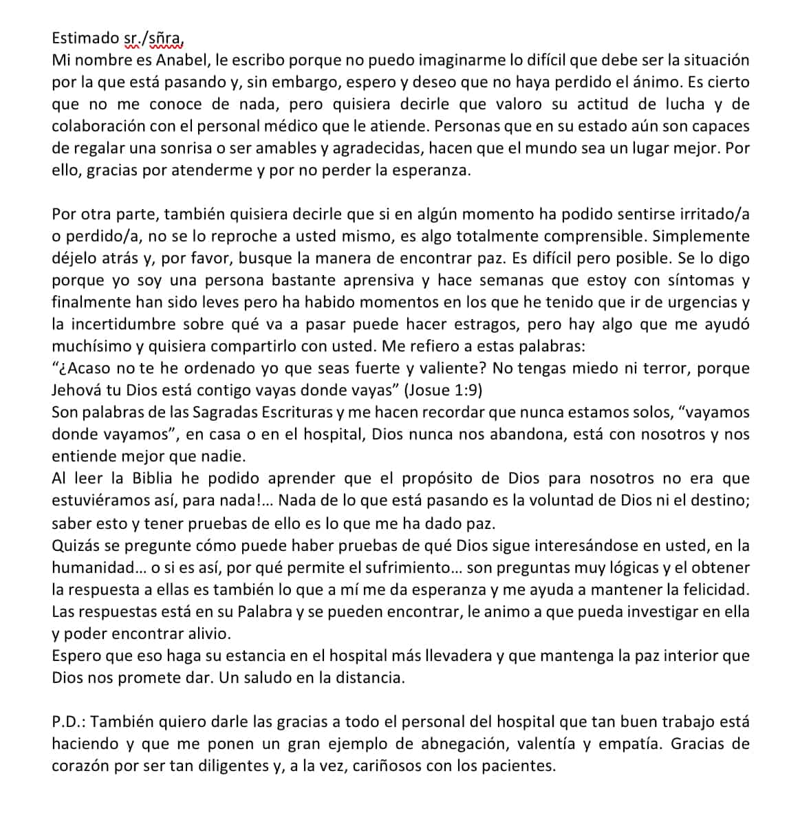 Ánimo, no estáis solos